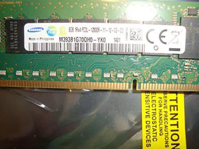 Alt view image 2 of 7 - Samsung M393B1G70QH0-YK0 8GB DDR3 SDRAM Memory Module