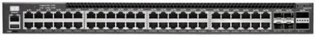 Alt view image 6 of 8 - AS4610-54T 48 port 10/100/1000Base-T Switch ports, 4 10G SFP+ and 2 20G QSFP uplink slots, Helix4 Chipset, dual AC PSUs, 150W PSU X 2 installed