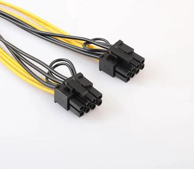 Alt view image 4 of 5 - PCI-E 8Pin to Double PCI-E PCI Express 8Pin(6Pin+2Pin) Splitter Cable Power Supply Cable 30cm PCIe Connector Cable Promotion