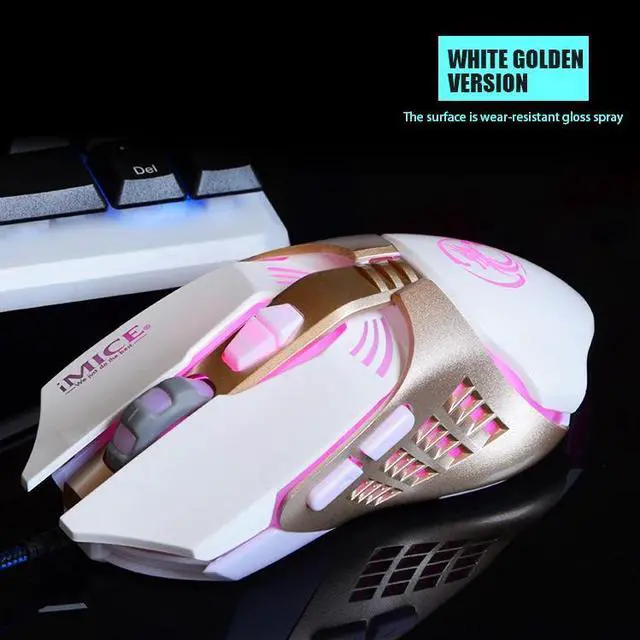 Alt view image 5 of 5 - Professional Game Wired Mouse 3200DPI Optical Macro Programmable 7 Buttons Gaming Mouse Gamer LED Backlight Breath Computer