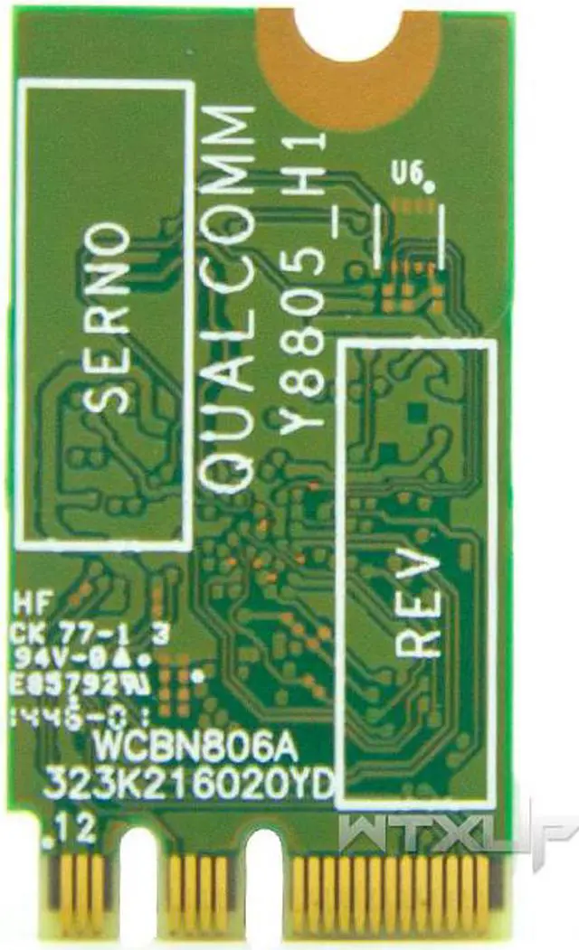 Alt view image 3 of 3 - Wireless Adapter Card for Qualcomm Atheros QCA9377 QCNFA435 802.11AC 2.4G/5G NGFF WIFI CARD Bluetooth 4.1