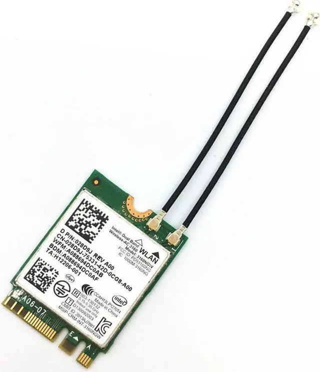 Alt view image 5 of 6 - M.2(NGFF) WIFI WLAN Card Module to Mini PCI-E Express Adapter Converter& IPEX MHF4 to IPEX U.FL Antennas set