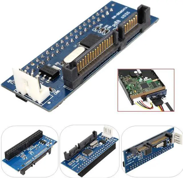 Alt view image 5 of 6 - 40pin 3.5" IDE HDD Drive Female to 22pin Male SATA Adapter Converter Card ard Disk for Computer Case Chassis Hard Drive