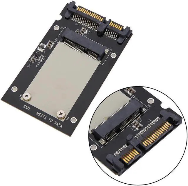 Alt view image 2 of 6 - mSATA SSD To 2.5" SATA Drive Converter Adapter mSATA Card PCB SSD Size 50mm x 30mm For Windows2000/XP/7/8/10