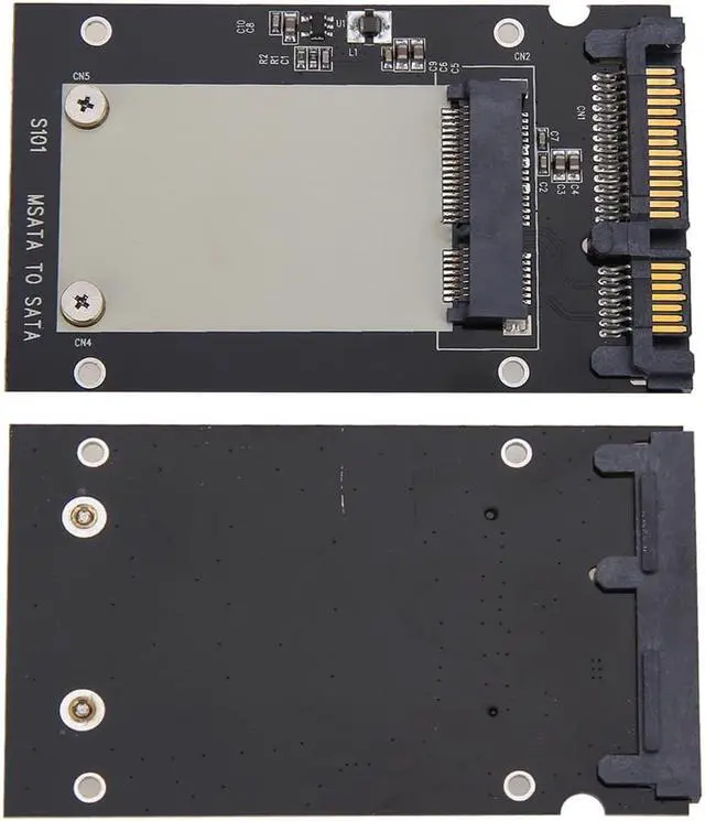 Alt view image 4 of 6 - mSATA SSD To 2.5" SATA Drive Converter Adapter mSATA Card PCB SSD Size 50mm x 30mm For Windows2000/XP/7/8/10