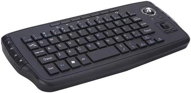 Alt view image 2 of 6 - Mini 2.4G Wireless Keyboard with Trackball Sky Squirrel Handheld Touchpad gaming keyboard