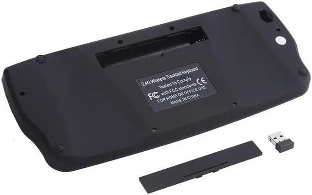 Alt view image 5 of 6 - Mini 2.4G Wireless Keyboard with Trackball Sky Squirrel Handheld Touchpad gaming keyboard