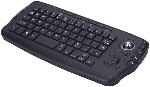 Alt view image 3 of 6 - Mini 2.4G Wireless Keyboard with Trackball Sky Squirrel Handheld Touchpad gaming keyboard