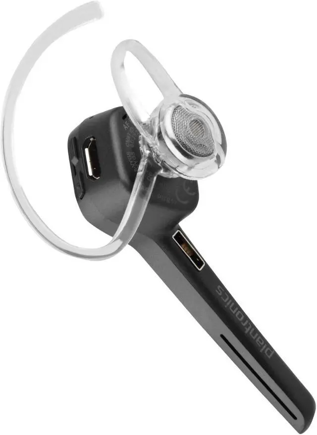 Alt view image 3 of 5 - Plantronics Bluetooth Headset, Voyager 3200 Bluetooth Earpiece, Compatible with iPhone and iPad, Diamond Black