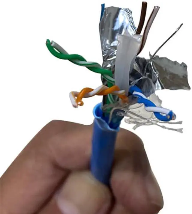 Alt view image 3 of 3 - Cat6 Plenum Shielded (CMP), 1000ft, 23AWG | 100% Solid Bare Copper | 550MHz | Bulk Ethernet Cable, Available in Blue, White & Black Color (Blue)