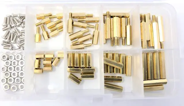 Alt view image 5 of 5 - Micro Connectors 114pcs Assorted M2.5 Standoff Kit for Raspberry Pi and Single Boards (SCW-114PC)