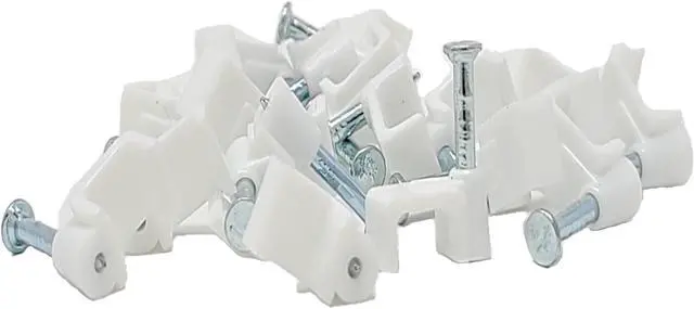 Alt view image 5 of 6 - Micro Connectors 50 Feet Cat7 Shielded RJ45 Flat Patch Cable with Cable Clips White (E11-050FL-W)