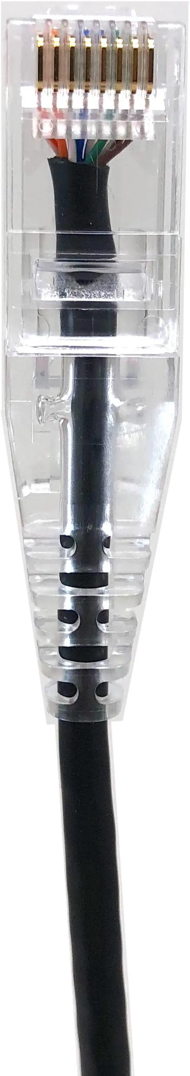 Alt view image 4 of 5 - Micro Connectors (E08-014B-SLIM-5) Ultra Slim 14 Feet (28AWG) CAT 6 UTP RJ45 Patch Cables, Pack of 5, Color-Black