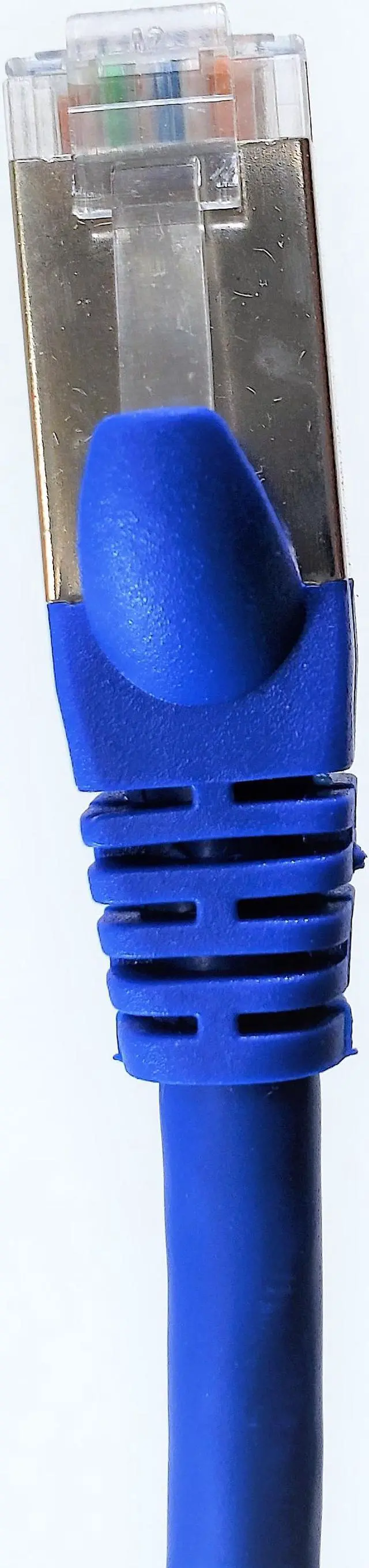 Alt view image 6 of 7 - Micro Connectors 100 Feet Cat7 SFTP Double Shielded RJ45 Snagless Ethernet (26AWG) Cable (Blue) (E11-100BL)