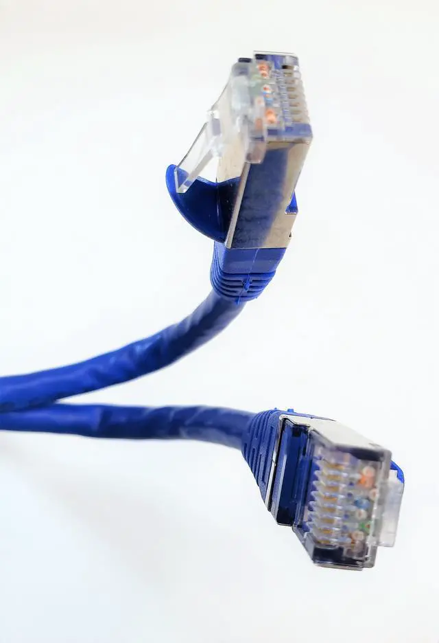 Alt view image 2 of 7 - Micro Connectors 100 Feet Cat7 SFTP Double Shielded RJ45 Snagless Ethernet (26AWG) Cable (Blue) (E11-100BL)