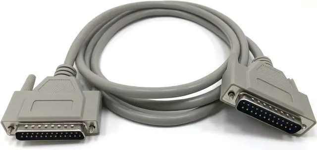 Alt view image 2 of 3 - Micro Connectors, Serial Cable Bi Directional 25C  DB25 Male to Male (A02-008) 6 feet