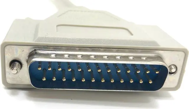 Alt view image 3 of 4 - Micro Connectors 6 Feet Bidirectional Printer Cable DB25 Male to DB25 Female (A02-101)