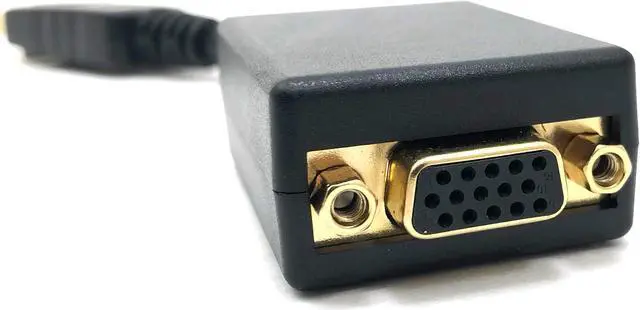 Alt view image 3 of 3 - Micro Connectors, 9-Inch DisplayPort Male to VGA Female Dongle (DP-VGA-9)
