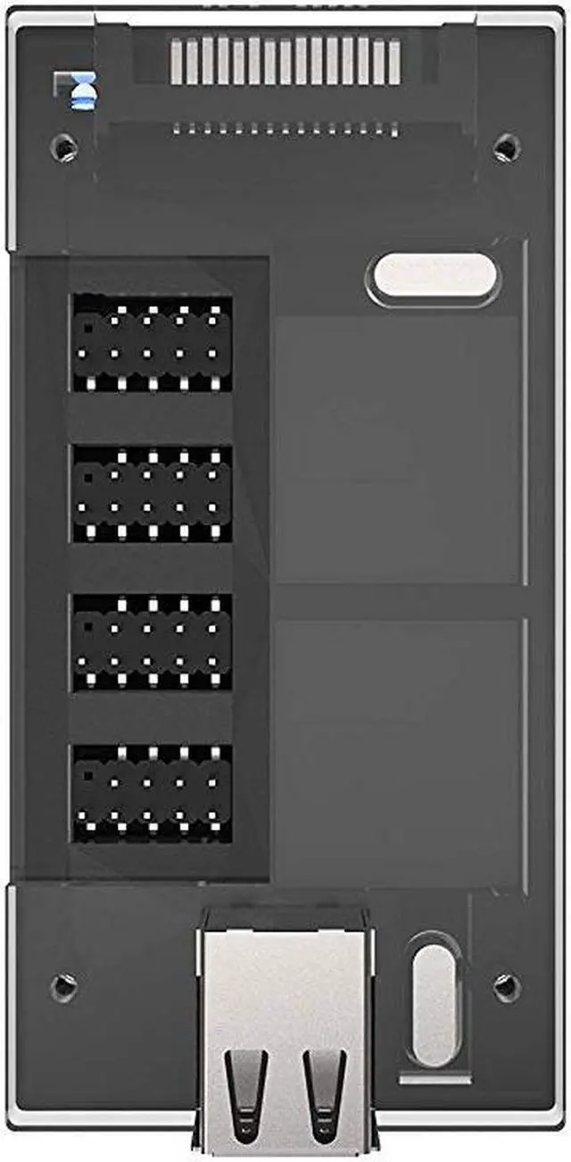 Alt view image 3 of 8 - Micro Connectors - Acrylic Internal USB 2.0 Hub with Magnetic Base - 5 USB 2.0 Ports Expansion