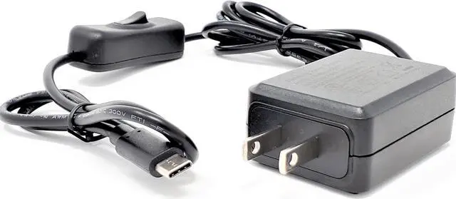 Alt view image 2 of 4 - MICRO CONNECTORS USB-C 5V/3A Ul Power Adapter with On/Off Switch for Raspberry Pi 4