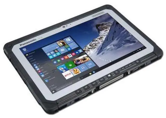 Alt view image 4 of 6 - Panasonic Toughbook CF-20 MK2, CF-20G0205VM, 10.1" Multi-Touch + Digitizer, Intel Core i5-7Y57 1.20GHz, 8GB, 256GB SSD, Bridge Battery, Hello Webcam, Backlit Keyboard, Win10 Pro