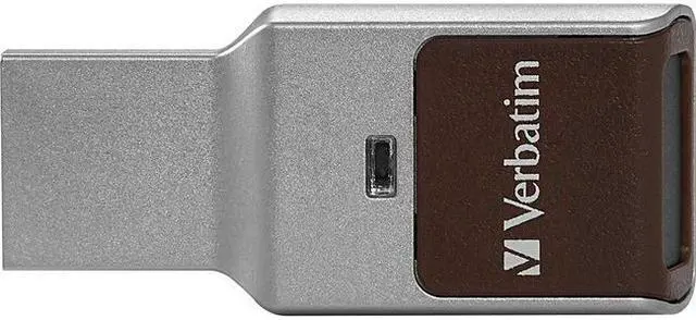 Alt view image 8 of 16 - VERBATIM CORPORATION 70369 128GB FINGERPRINT SECURE SILVER