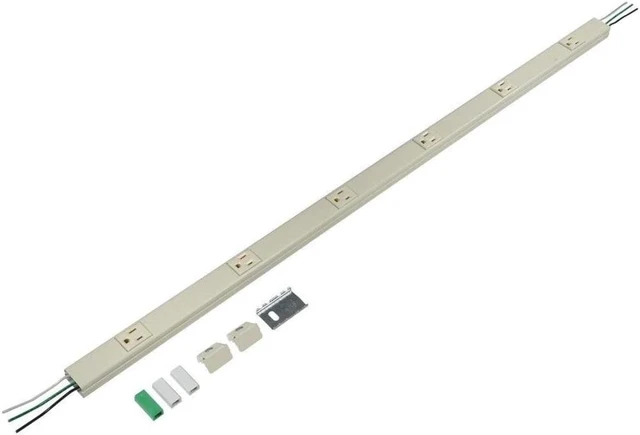 Alt view image 3 of 3 - Legrand V20GB306 Plugmold 3' Steel Power Strip