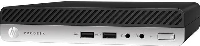 Alt view image 2 of 7 - HP ProDesk 400 G4 Mini Desktop Computer, Intel Six-Core i5-8500T, 8GB RAM, 256GB SSD, Windows 10 Pro (Renewed)
