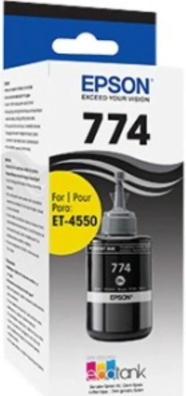 Alt view image 2 of 7 - Epson T774, Black Ink Bottle, High Capacity (T774120)