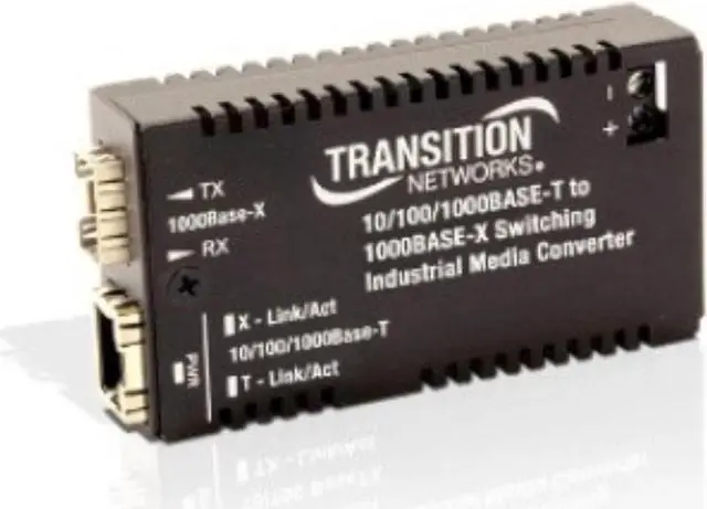 Alt view image 7 of 8 - Transition Networks Hardened Mini 10/100/1000 Bridging Media Converter