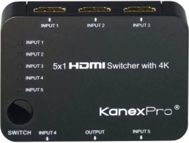 Alt view image 2 of 5 - KanexPro  SWHD5X14K  5x1 4K HDMI Switcher