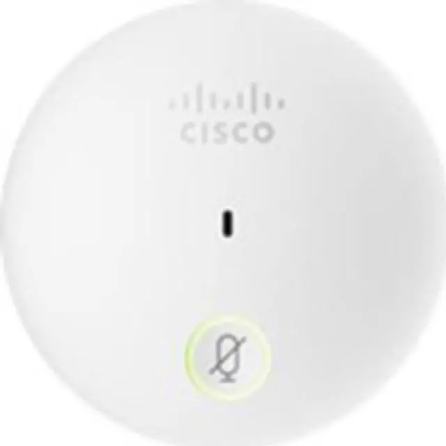 Alt view image 8 of 8 - Cisco Systems Cisco Microphone - 80 Hz to 20 kHz - Wired - 24.61 ft -34 dB - Limit - Omnidirectional - Table Mount - Mini-Phone (CS-MIC-Table-J =)