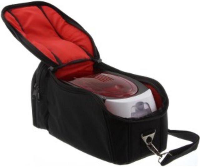 Alt view image 12 of 12 - Badgy Carrying Case Portable Printer - Black Red