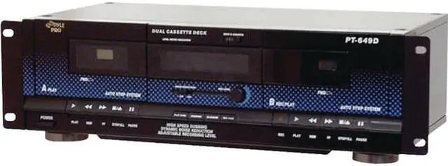 Alt view image 10 of 10 - Pyle Home PT649D Dual Cassette Deck