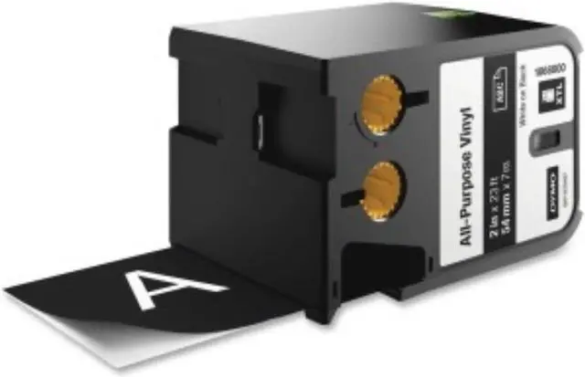 Alt view image 9 of 9 - Dymo White/Black Cartridge Label, 23 ft. Length, 2" Width 1868800