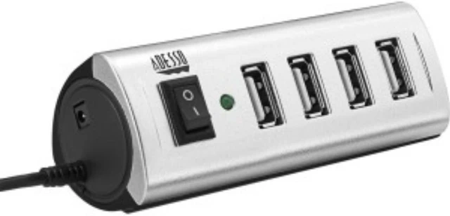 Alt view image 11 of 13 - Adesso AUH-2040 4-Port USB 2.0 Hub