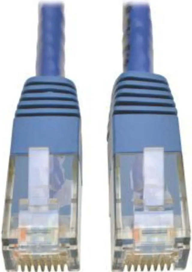 Alt view image 3 of 12 - Tripp Lite Cat6 Gigabit Molded Patch Cable, 1 ft. RJ45 (M/M), 550MHz 24 AWG Blue 1' (N200-001-BL)