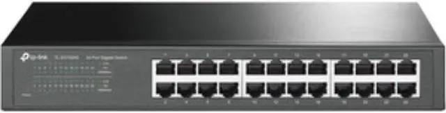 Alt view image 5 of 10 - TP-Link 24 Port Gigabit Ethernet Switch | Desktop or Rackmount | Lifetime Protection | Plug & Play | Shielded Ports | Sturdy Metal | Fanless Quiet | Traffic Optimization | Unmanaged (TL-SG1024S)