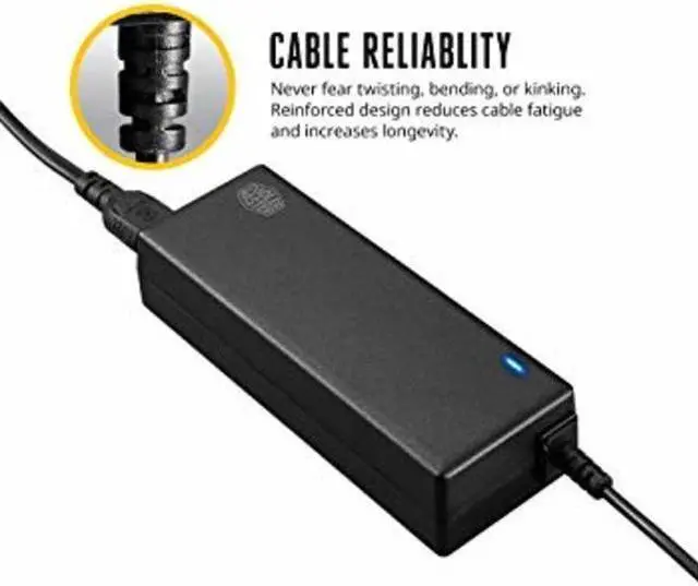 Alt view image 5 of 6 - Cooler Master MasterWatt 65W Universal AC Adapter for Laptops