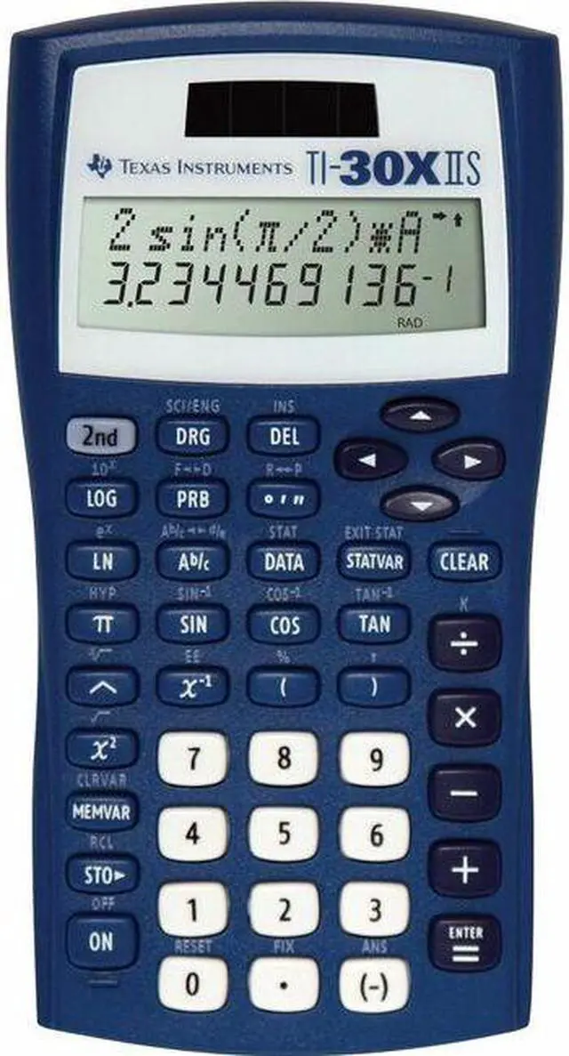 Alt view image 9 of 15 - Texas Instruments TI-30X IIS Scientific Calculator - 2 Line(s) - LCD - Battery/Solar Powered