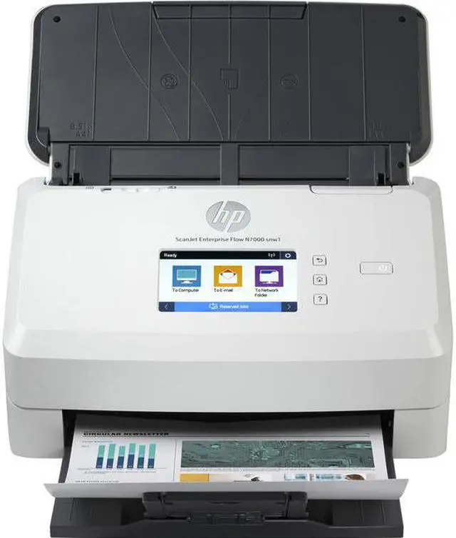 Main image of HP Scanjet Enterprise Flow N7000 snw1 Sheetfed Scanner 600 x 600 dpi Optical 6FW10ABGJ