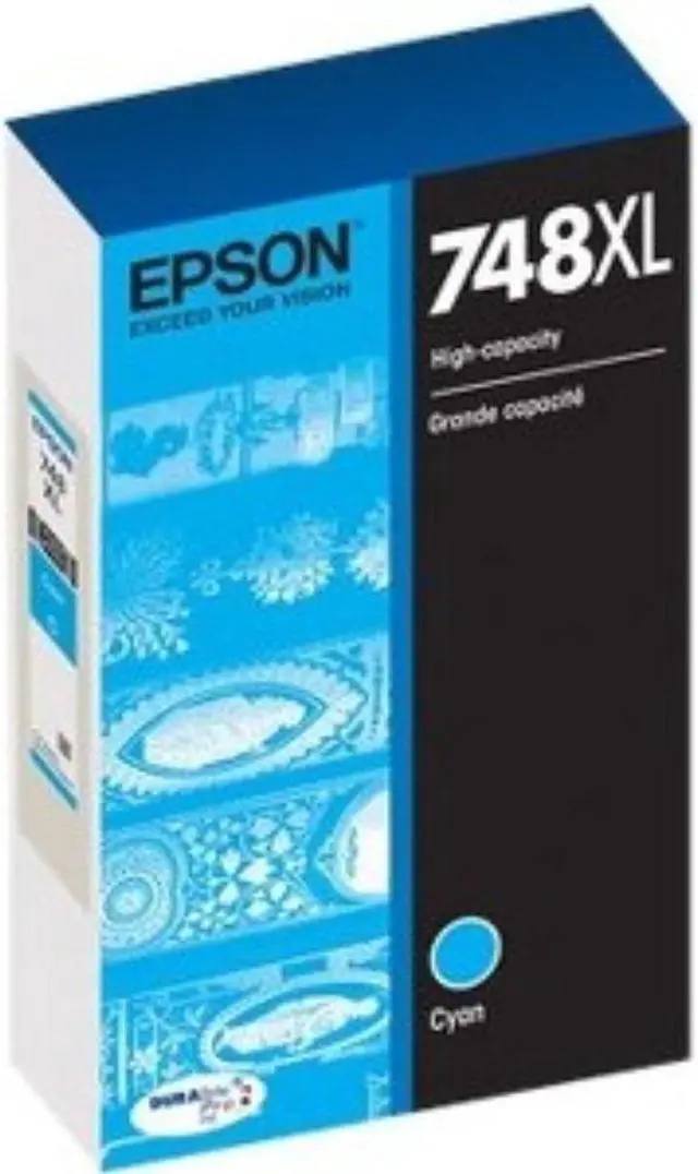 Alt view image 8 of 10 - Epson Durabrite Pro 748 Ink Cartridge - Cyan