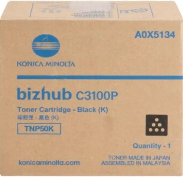 Alt view image 6 of 11 - KONICA MINOLTA OEM Toner Cartridge, BLACK, yield 6,000 A0X5134