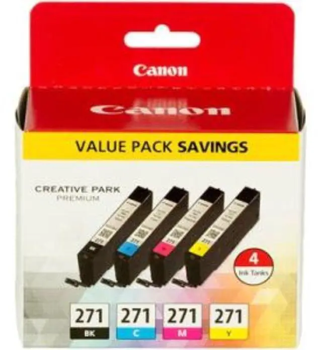 Alt view image 19 of 20 - Canon CLI-271 Ink Cartridge - Combo Pack - Black/Cyan/Magenta/Yellow