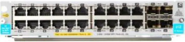 Alt view image 8 of 18 - HPE Aruba 20-port 10/100/1000BASE-T PoE+ / 4-port 1G/10GbE SFP+ MACsec v3 zl2 Module