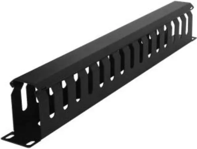 Alt view image 7 of 9 - CyberPower CRA30002 1U 2" Deep Metal Duct Cable Manager with Snap on Cover