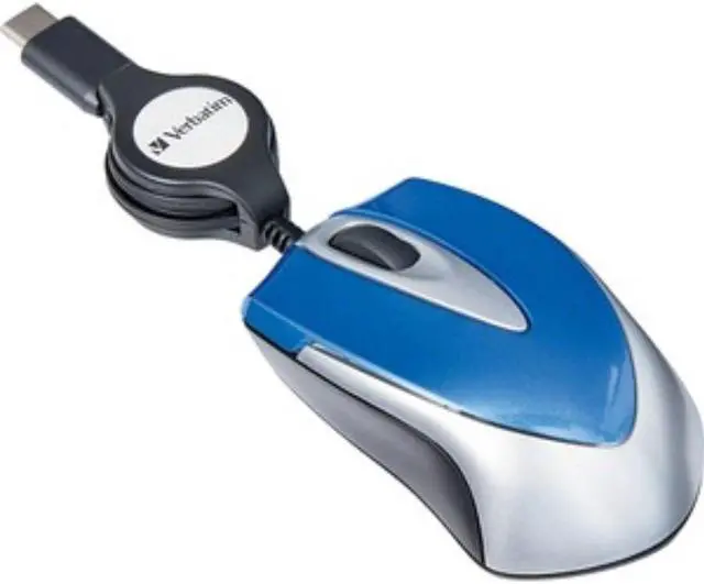 Alt view image 8 of 10 - Verbatim USB-C Mini Optical Travel Mouse-Blue