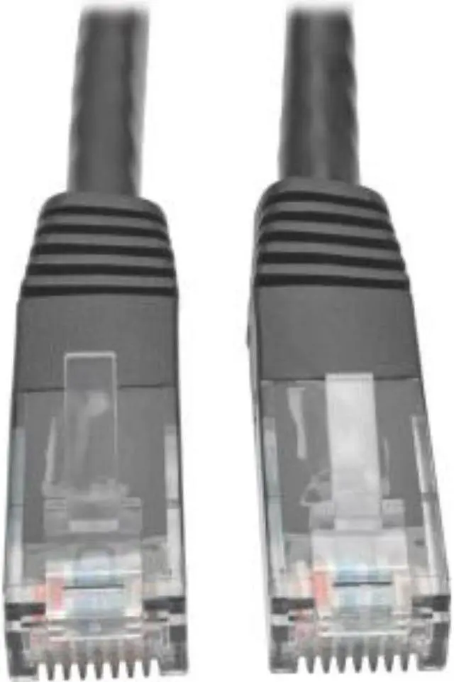 Alt view image 5 of 9 - Tripp Lite Cat6 Gigabit Molded Patch Cable, 15 ft. RJ45 (M/M), 550MHz 24 AWG Black 15' (N200-015-BK)