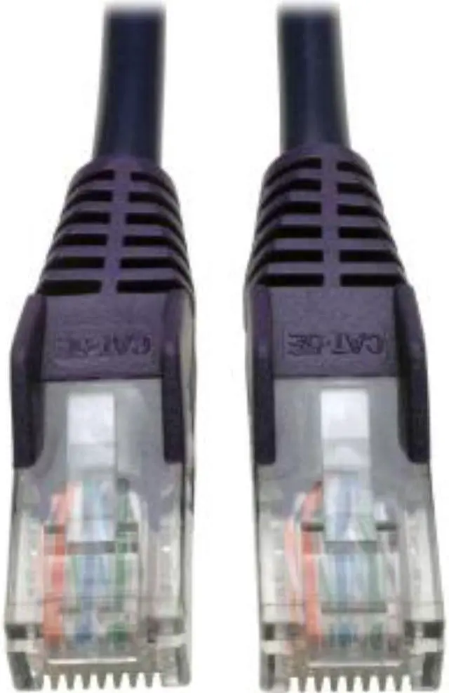 Alt view image 2 of 19 - Cat5e 350 Mhz Snagless Molded Utp Patch Cable (Rj45 M/M), Purple, 3 Ft.