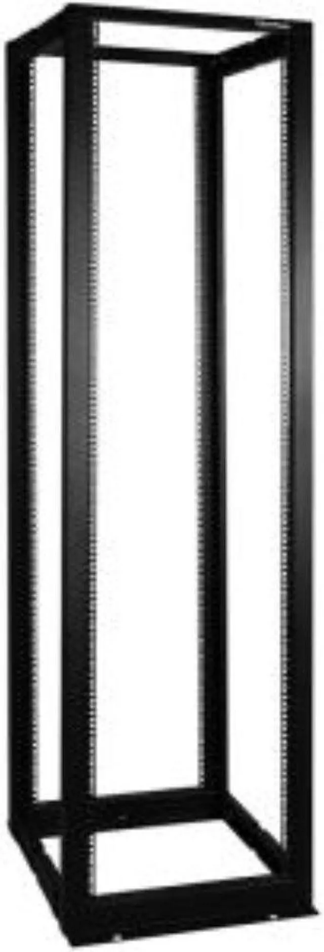 Alt view image 5 of 11 - CyberPower - CR45U40001 - CyberPower 4-post Open Frame 19 Rack - 19 45U Wide x 40 Deep Floor Standing - Black - 1760 lb